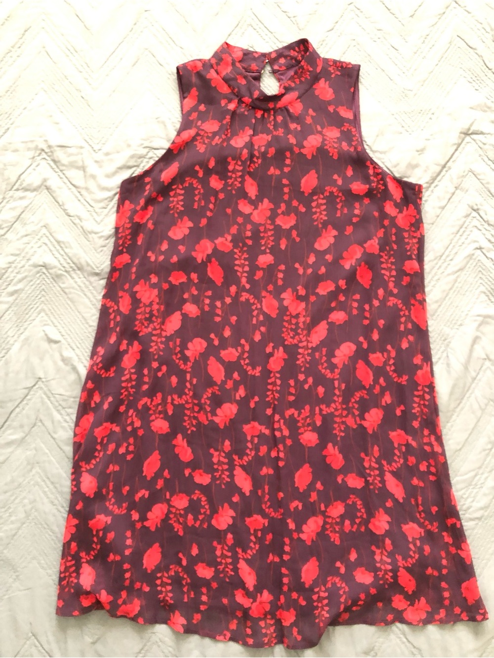 Tommy Hilfiger Navy Dress with Red Floral Print